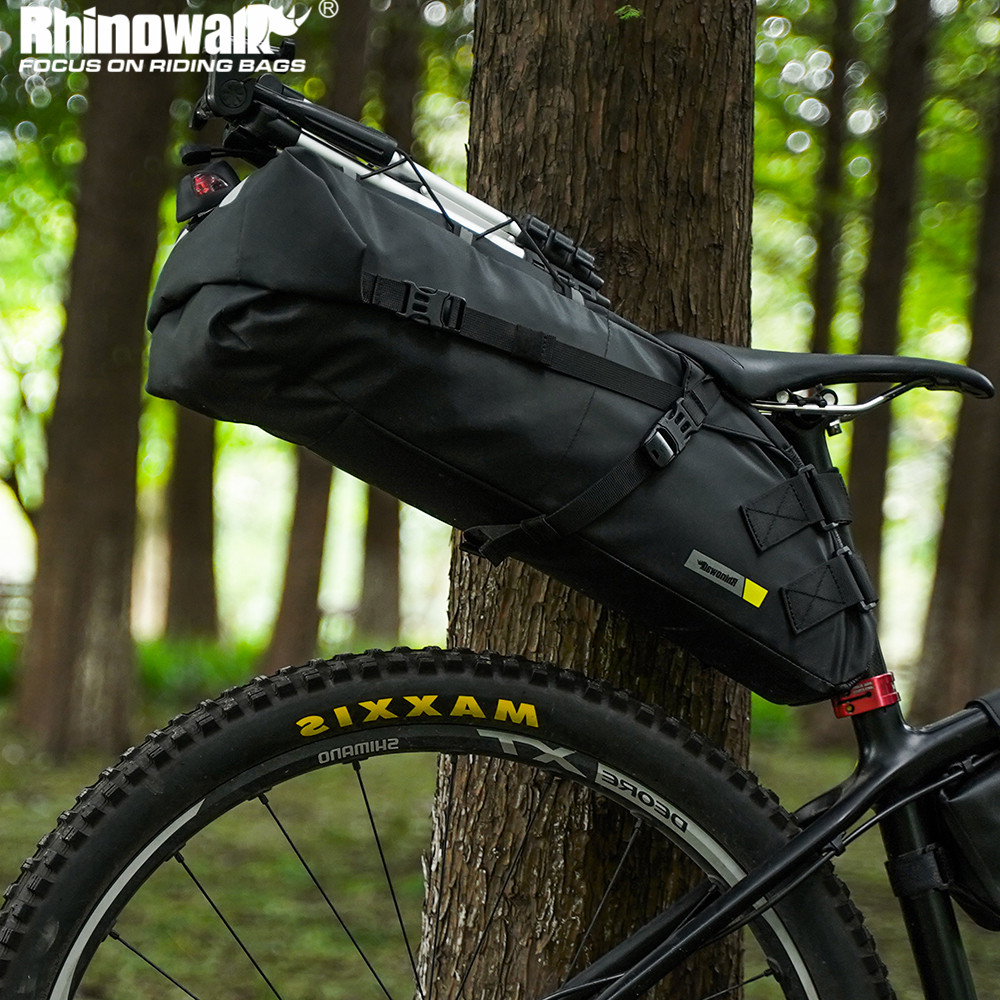 Panniers Waterproof Rear - Rhinowalk-防水自転車サドルバッグ,反射型折りたたみ式テールバッグ,マウンテンバイク用トランク,10l