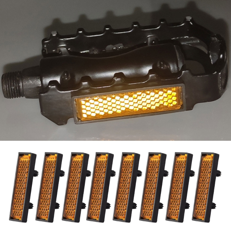Spoke Reflector Set - 自転車,自転車,ホイール用の強化ペダルリフレクター,1セットあたり8個