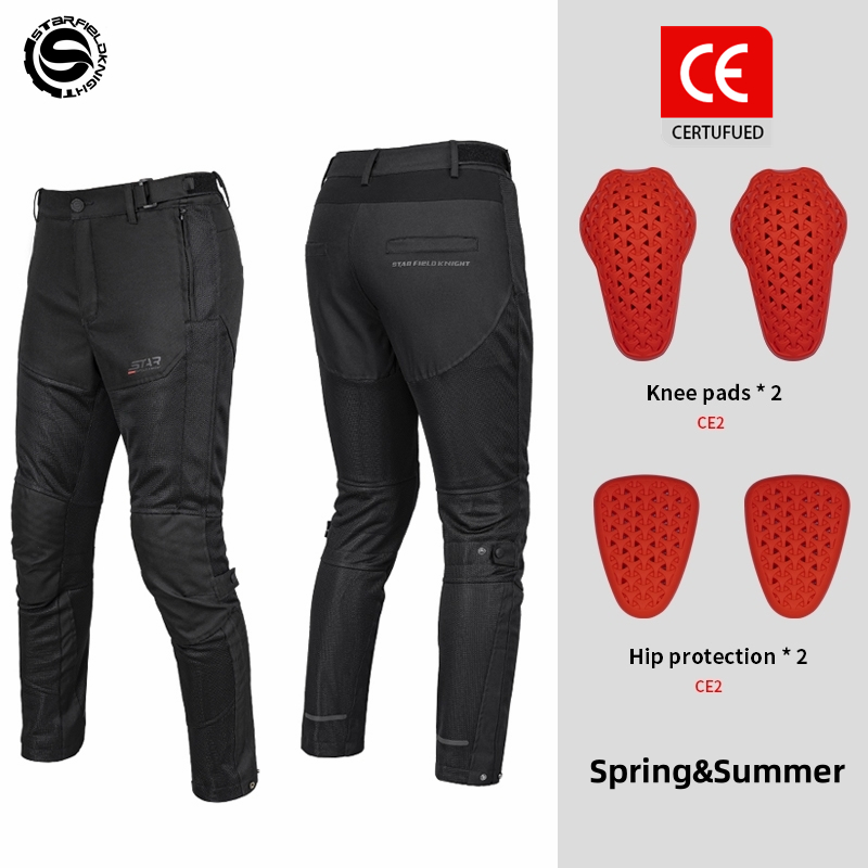 Cycling Commuter Trousers - スターフィールドナイト-メンズバイクパンツ,通気性メッシュパンツ,ブラック,サマー,新品