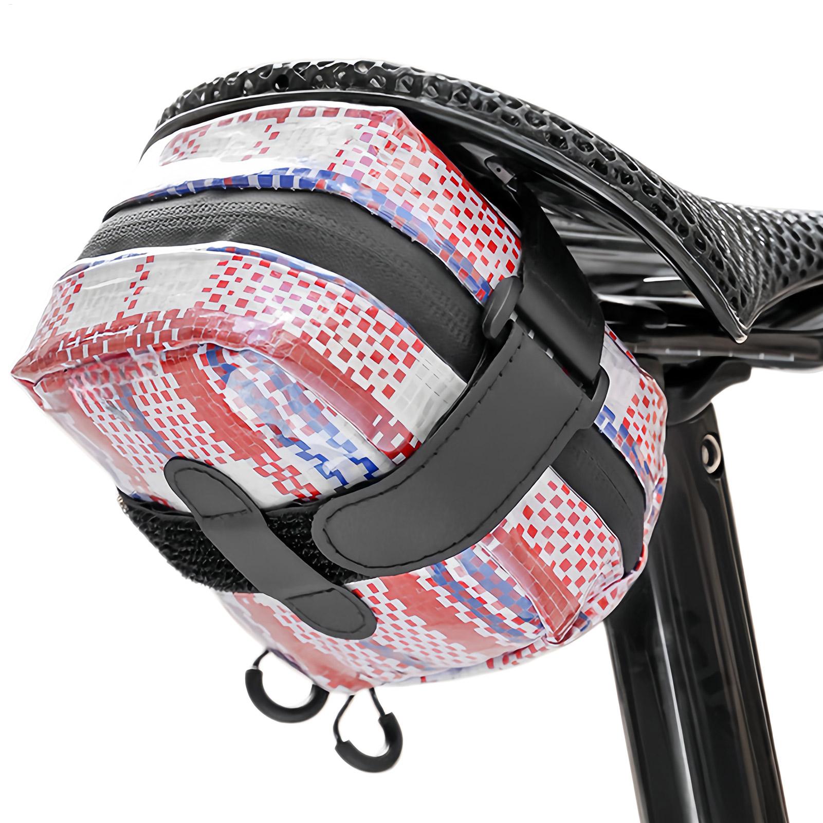 Saddle Bag Under Seat - 自転車シートバッグ、トップジッパー付き自転車サドル収納ポーチ、防水自転車シート下バッグ、通勤、日常レジャー、旅行に最適
