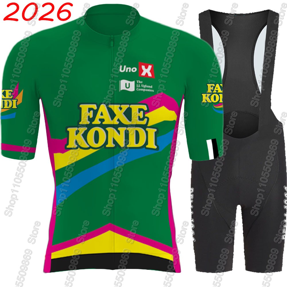 Cycling Commuter Shorts - UNO X 2026プロチームサイクリングジャージセット サマーノルウェーグリーン ウェア メンズキット