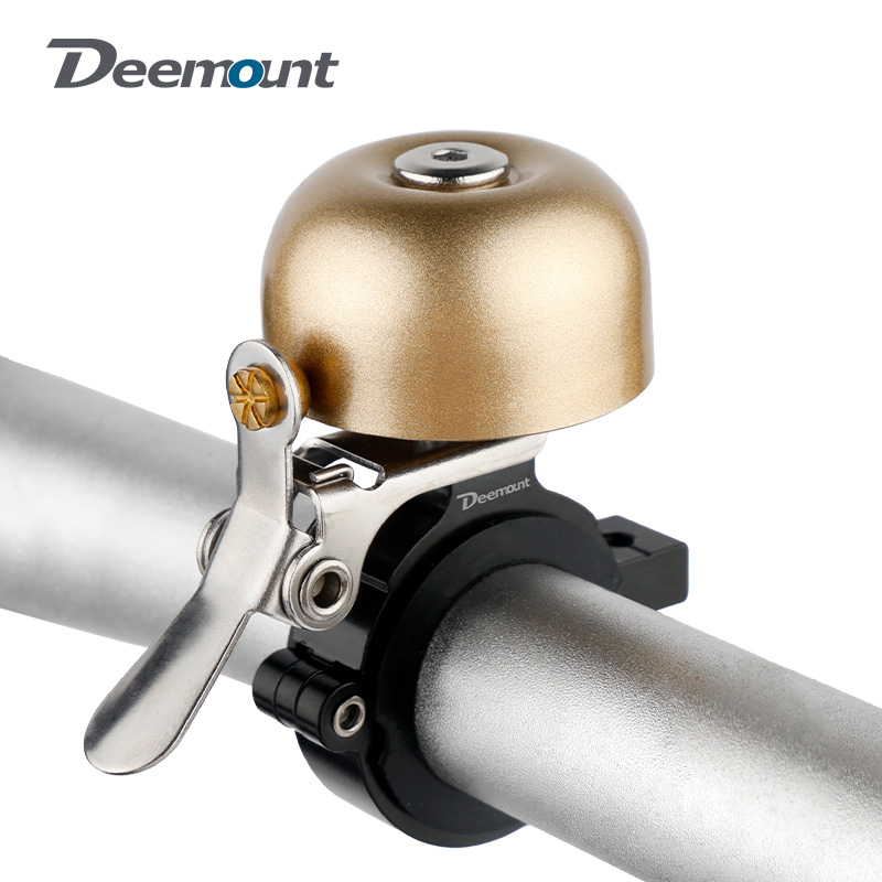 Bell Handlebar Ring - Deemount 自転車真鍮リング 35 ミリメートル陽極酸化ベルサイクリングオーディオ警告クリスプサウンド MTB ロードバイクベル左右ハンド