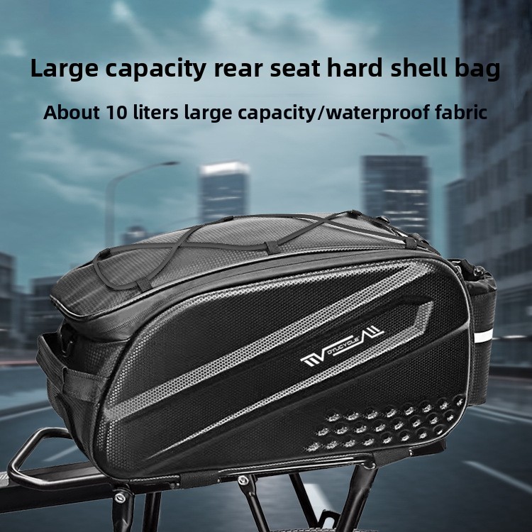 Panniers Waterproof Rear - 大容量自転車バッグ 折りたたみ式リアシートバッグ 自転車リアバスケット 防水パニアトランクシート サドルバッグ 自転車キャリアバッグ