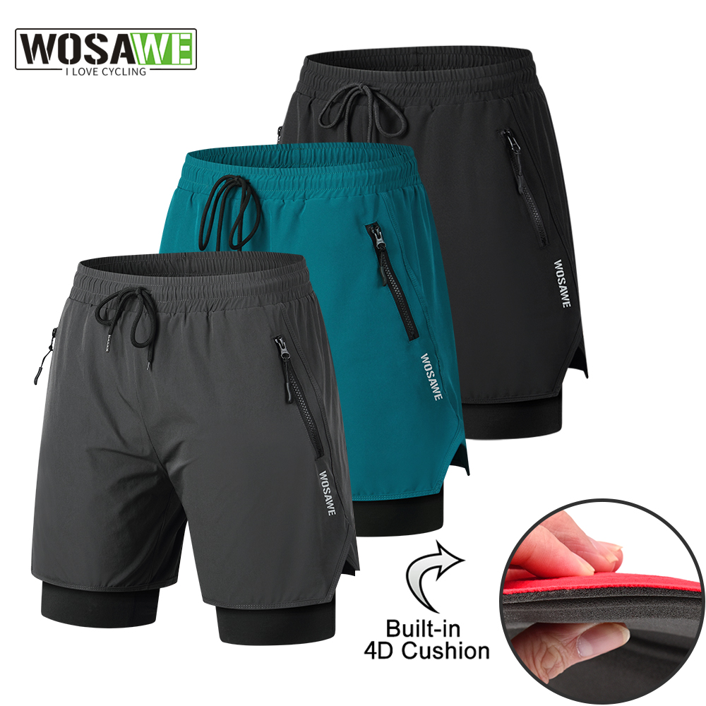 Cycling Commuter Trousers - WOSAWE MTB ショーツ夏男性サイクリングショーツ 2 で 1