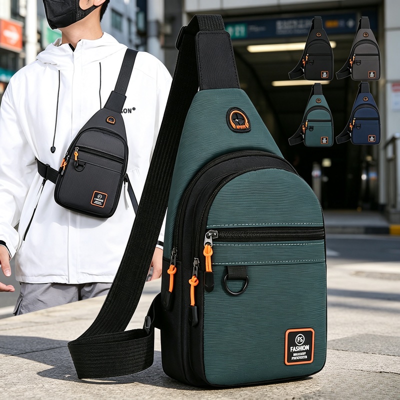 Cycling Commute Backpack - メンズ防水スポーツクロスボディチェストバッグ、レジャー、アウトドア、ハイキング、バイク、旅行用ショルダーバックパック