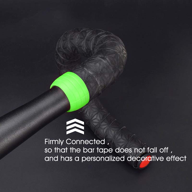 2 個道路自転車ハンドルバーストラップテープ固定シリコンリン - Bell Handlebar Ring のレビューと価格
