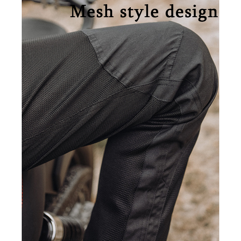 夏メッシュオートバイパンツ男性オフロードモトクロスレーシング - Cycling Commuter Trousers のレビューと価格