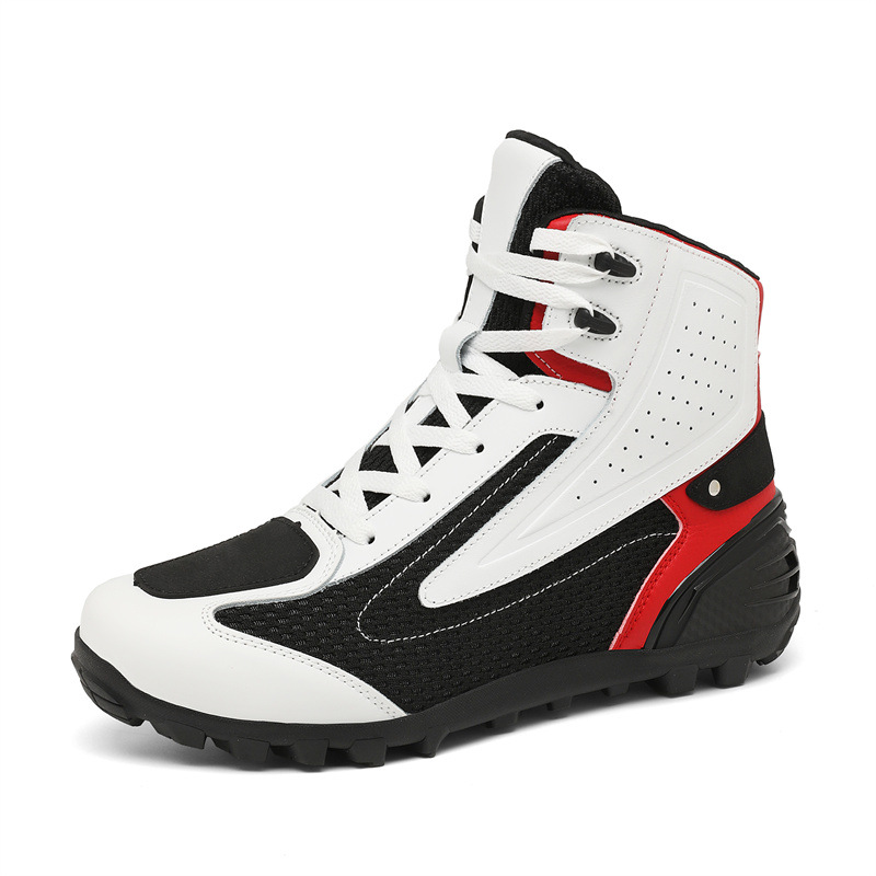 オートバイ防水通勤ブーツオフロードラリーオートバイシューズオ - Cycling Commute Shoes のレビューと価格