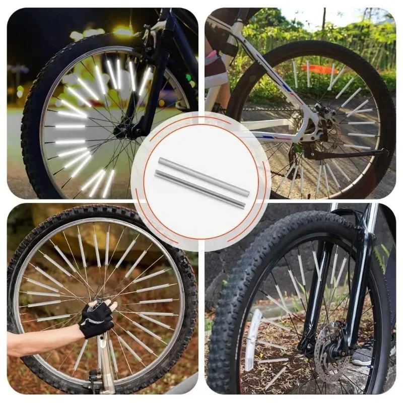 12 ピース/セットチューブ警告ストリップ反射マウントクリッ - Spoke Reflector Set のレビューと価格