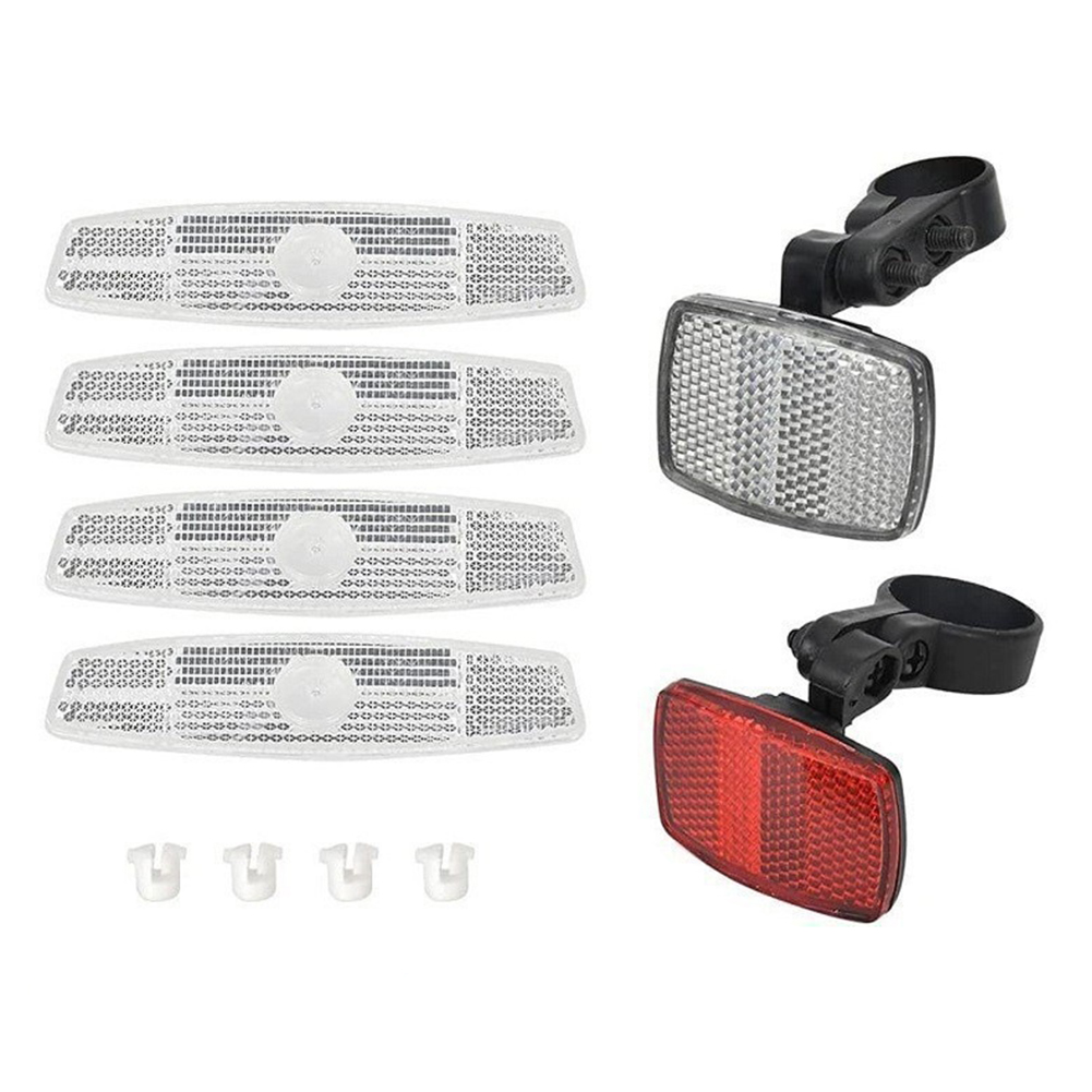 視認性向上フロントリアスポークリフレクターセット 自転車用ブ - Spoke Reflector Set のレビューと価格