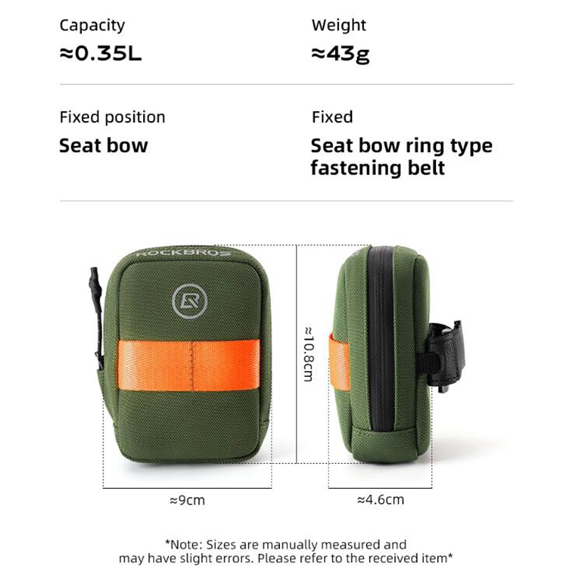 ミニバイクサドルバッグポータブル自転車シート下テールバッグサ - Saddle Bag Under Seat のレビューと価格