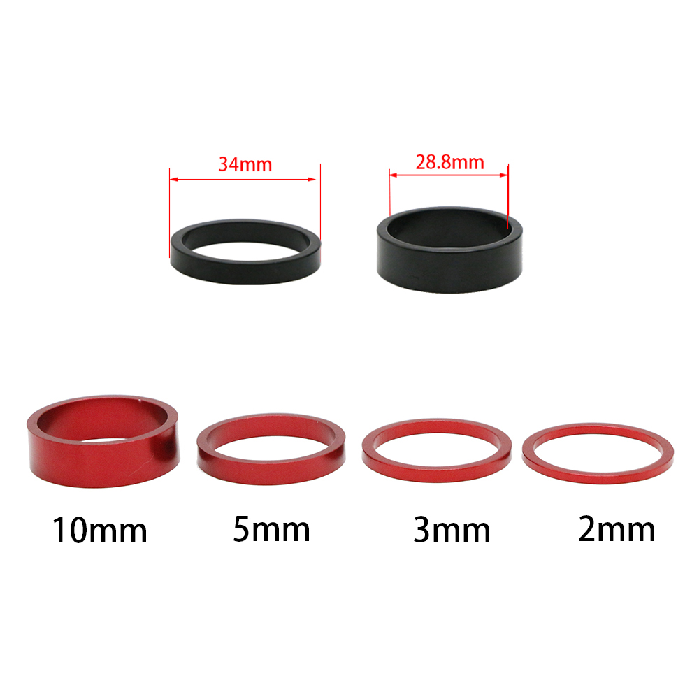 6個/セット 10mm MTB ロードバイク ステム ヘッド - Bell Handlebar Ring のレビューと価格