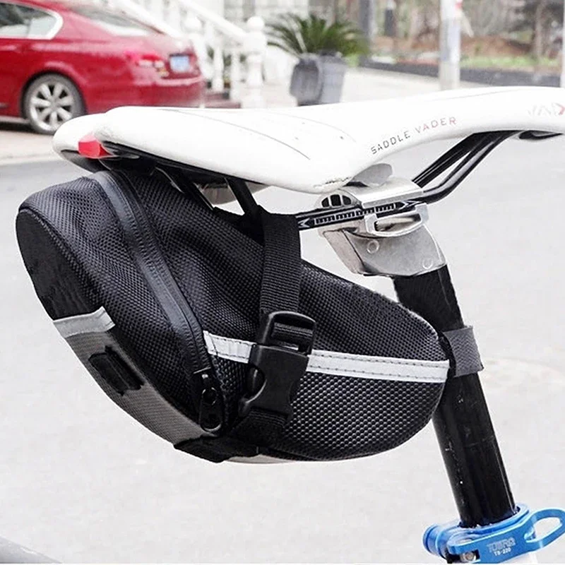 反射ストリップ付き自転車サドル下シートバッグ防水オックスフォ - Saddle Bag Under Seat のレビューと価格