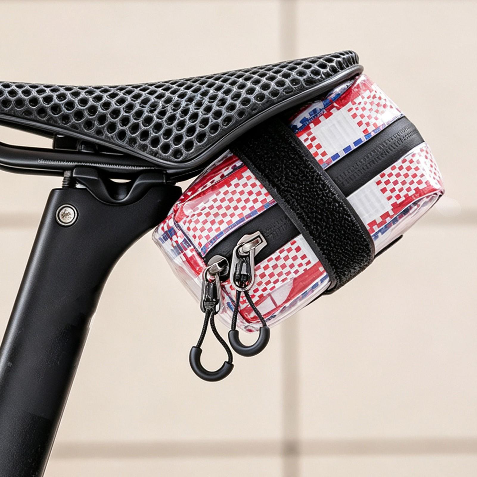 自転車シートバッグ、トップジッパー付き自転車サドル収納ポーチ - Saddle Bag Under Seat のレビューと価格
