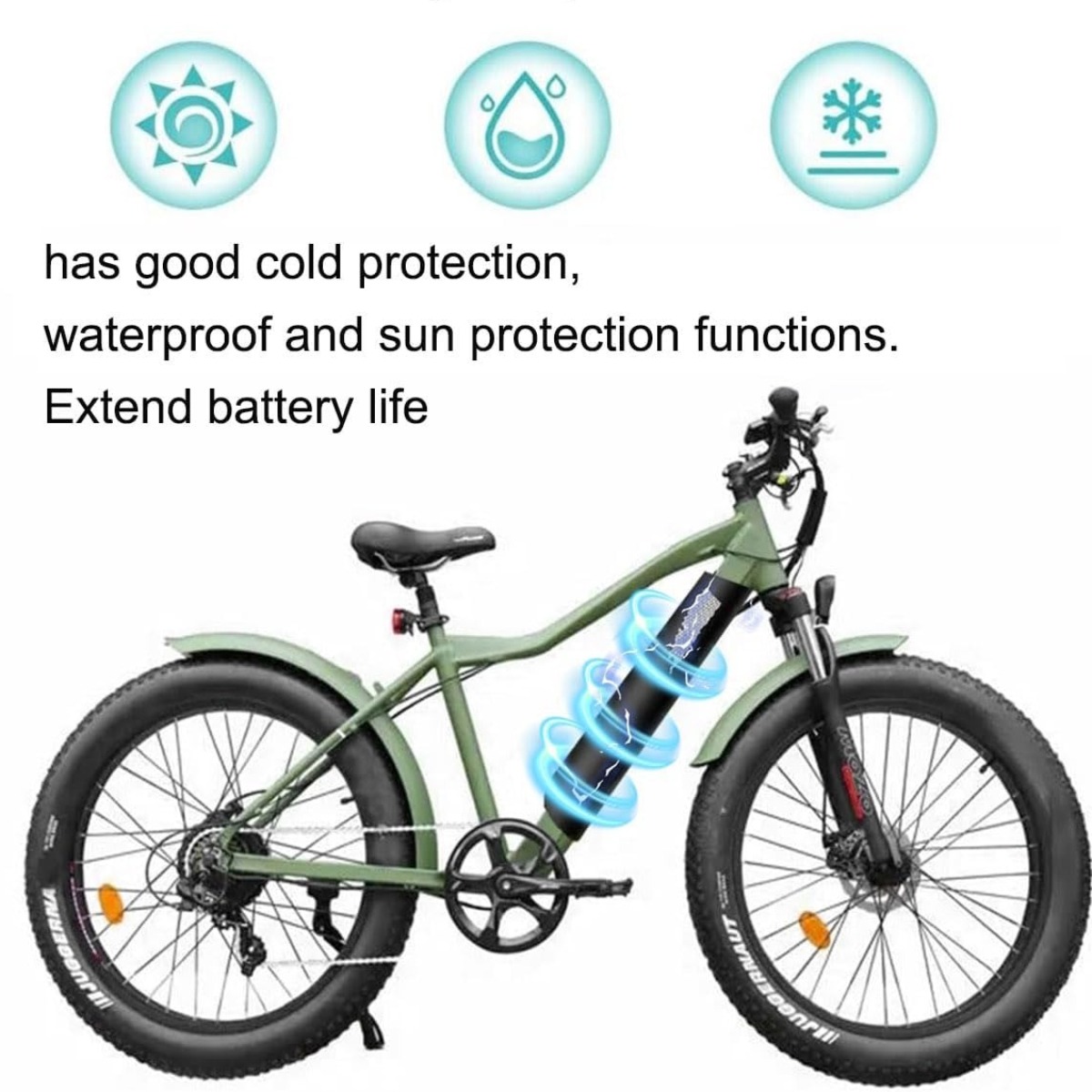 電動自転車バッテリーカバー 防塵・耐熱バッグ 電動自転車バッ - Cycling Commuter Bag のレビューと価格