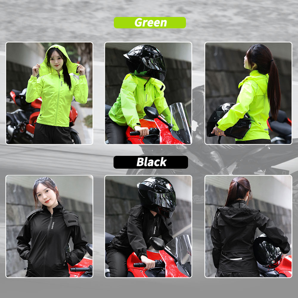 Wosawe-女性用のサイクリングレインコート,レインコート - Cycling Commuter Jacket のレビューと価格