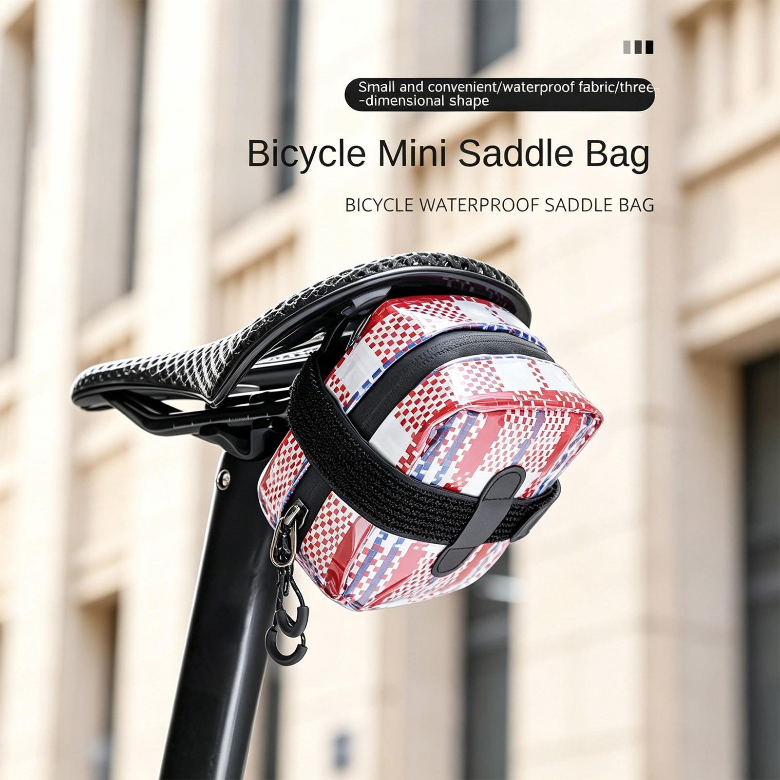 サドルバッグ 自転車用サドル収納ポーチ トップジッパー付き  - Saddle Bag Under Seat のレビューと価格
