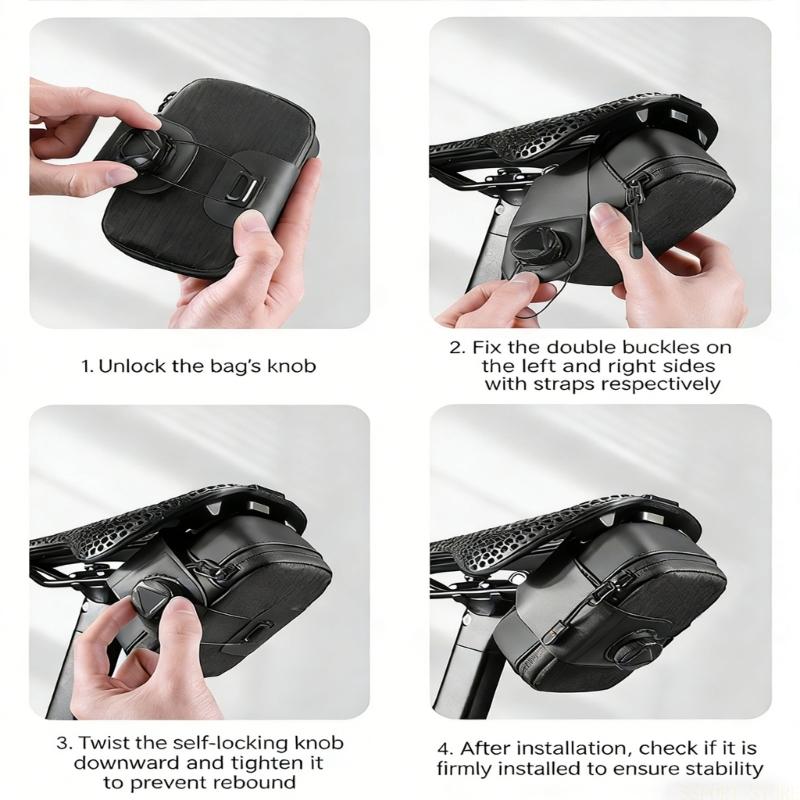 U2JB 自転車サドルバッグリアツールポーチ防水小型自転車ポ - Saddle Bag Under Seat のレビューと価格