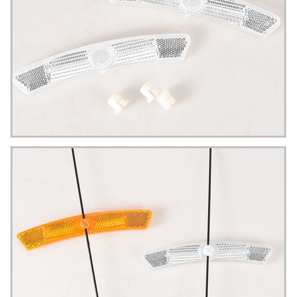 安全装備 自転車スポークリフレクター 夜間走行用警告クリップ - Spoke Reflector Set のレビューと価格