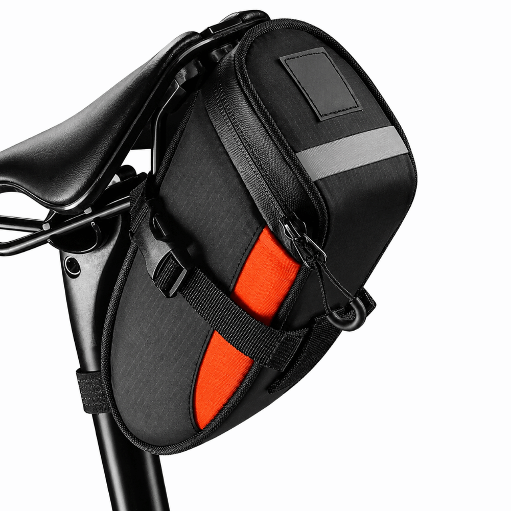 1.2L容量サイクリングテールバッグ防水反射材付きサイクル収 - Saddle Bag Under Seat のレビューと価格