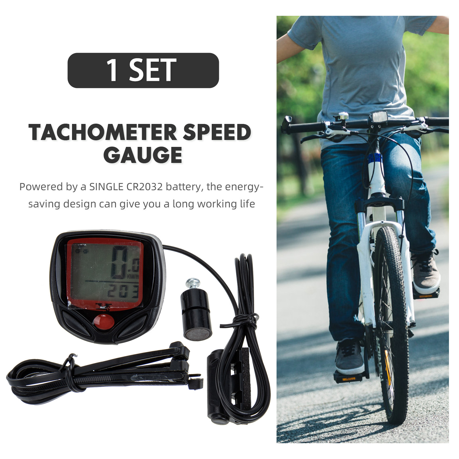 1セット プロフェッショナルバイクスピードメーター 防水プラ - Cycling Commute Training のレビューと価格