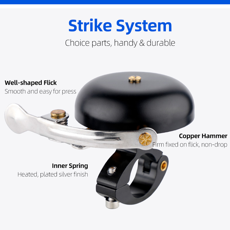 Deemount-真ちゅう製ベル,クラシック,サイクルハンド - Bell Handlebar Ring のレビューと価格