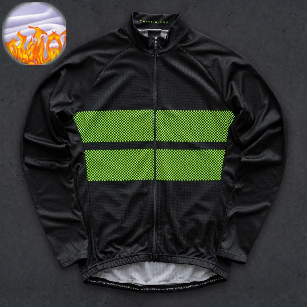 冬長袖サーマルフリースサイクリング服男性屋外乗馬 MTB R - Cycling Commuter Jacket のレビューと価格